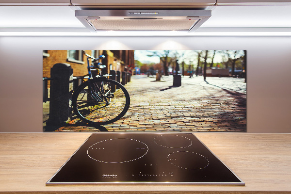 Küchen wandpaneel Radfahren in Amsterdam