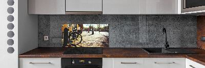 Küchen wandpaneel Radfahren in Amsterdam