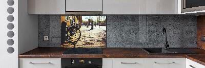 Küchen wandpaneel Radfahren in Amsterdam