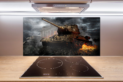 Glasrückwand für die küche Tank