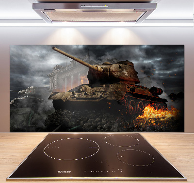 Glasrückwand für die küche Tank