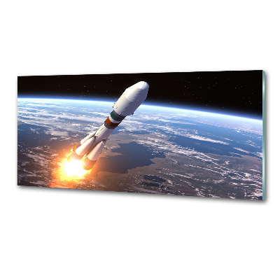 Küchen wandpaneel Weltraumrakete