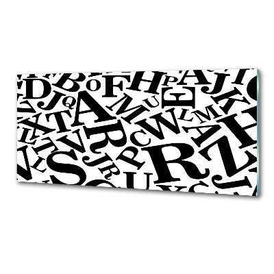 Küchen wandpaneel Alphabet