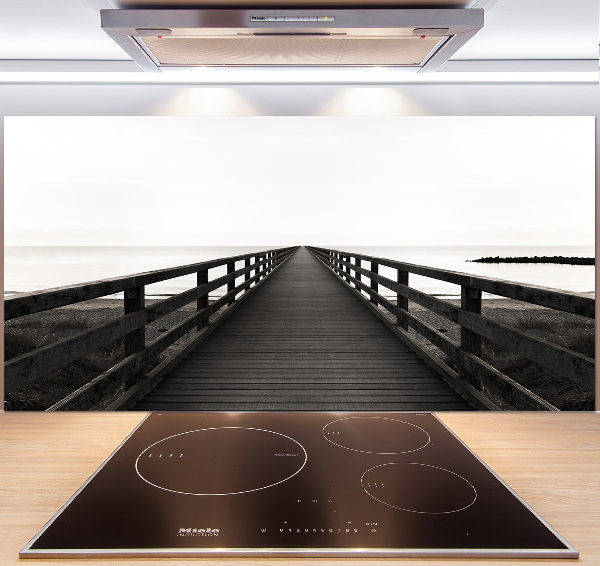 Platte für Küchenrückwand Holzsteg