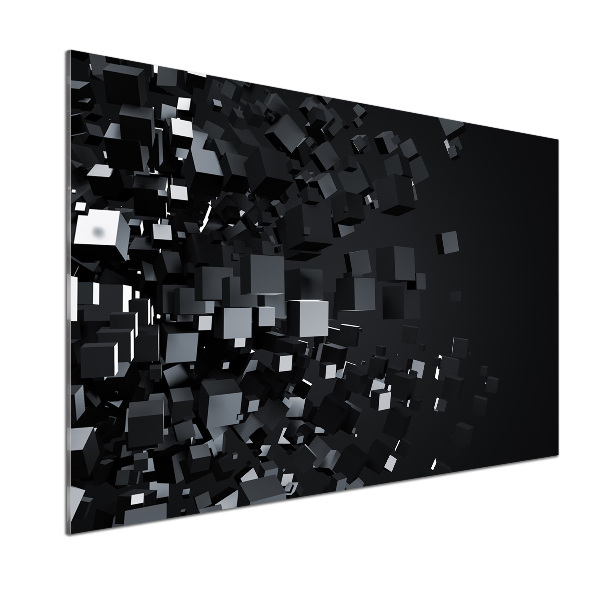 Glasrückwand für die küche 3D-Abstraktion