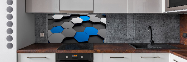 Küchen wandpaneel 3D-Abstraktion