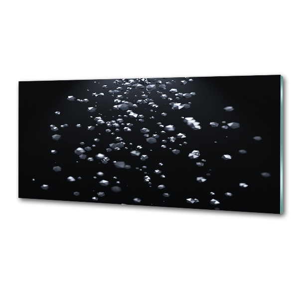 Glasrückwand für die küche 3D-Abstraktion