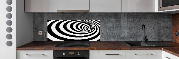 Platte für Küchenrückwand Gestreifte Spirale