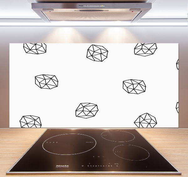 Glasrückwand für die küche Abstraktes Muster