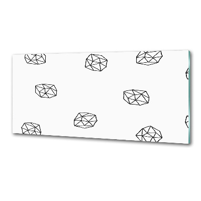 Glasrückwand für die küche Abstraktes Muster