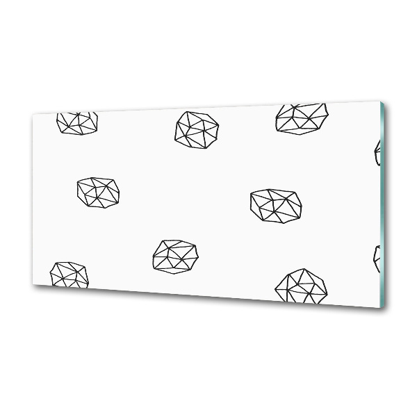 Glasrückwand für die küche Abstraktes Muster