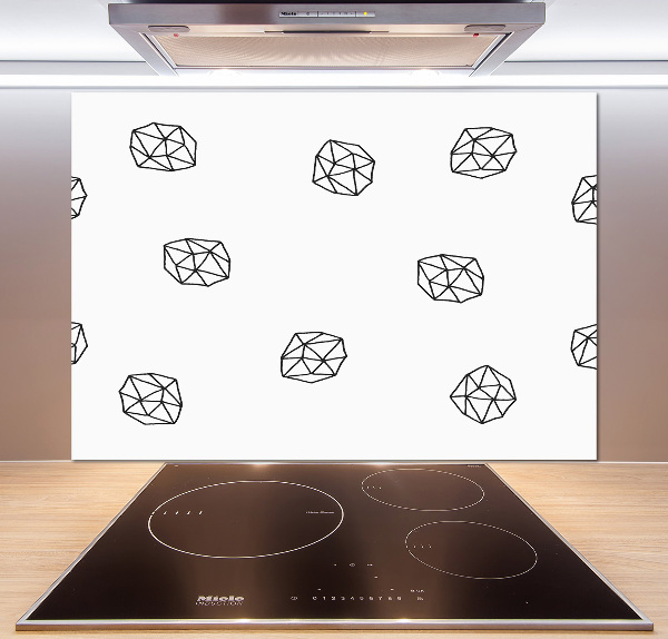 Glasrückwand für die küche Abstraktes Muster