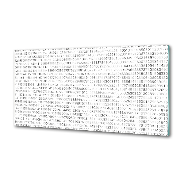 Platte für Küchenrückwand Binärcode