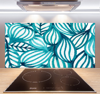 Glasrückwand für die küche Blumenmuster