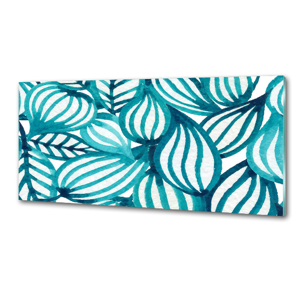 Glasrückwand für die küche Blumenmuster