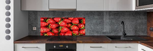 Platte für Küchenrückwand Erdbeeren