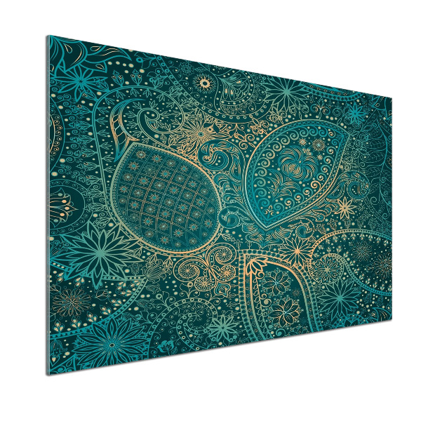 Glasrückwand für die küche Ornamenthintergrund