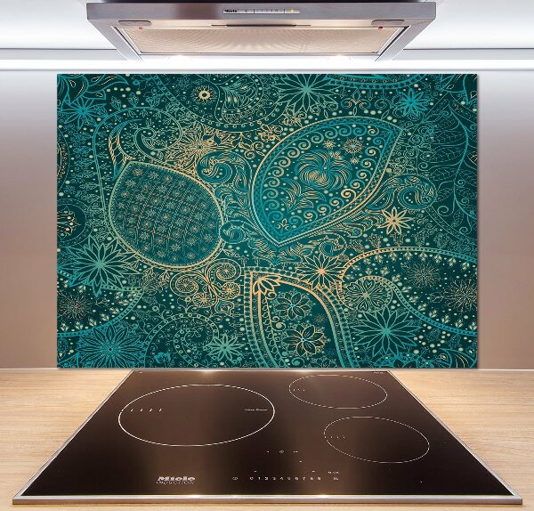 Glasrückwand für die küche Ornamenthintergrund