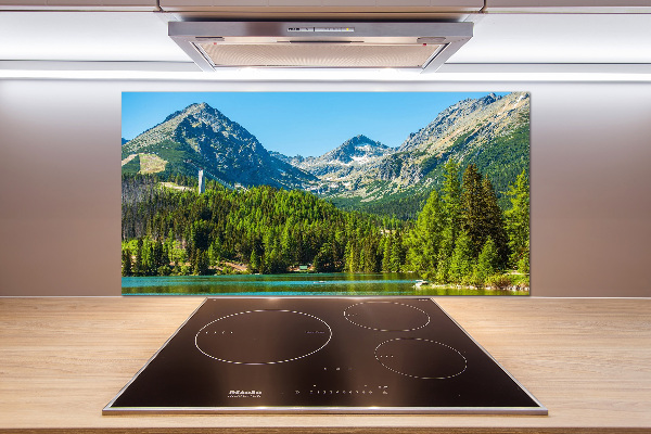 Küchen wandpaneel See in den Bergen