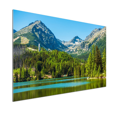 Küchen wandpaneel See in den Bergen