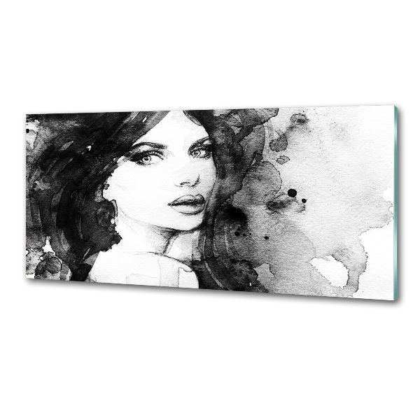 Platte für Küchenrückwand Frauenporträt