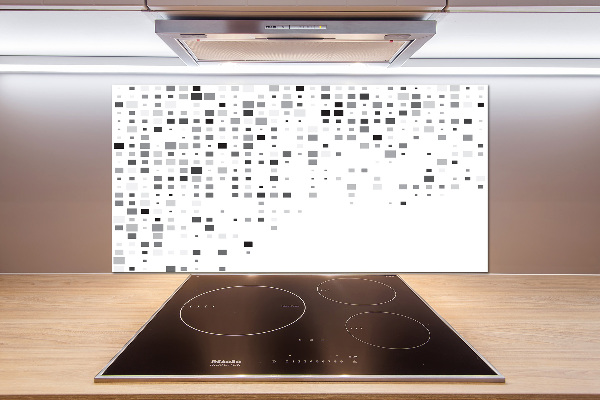 Glasrückwand für die küche Abstraktionsquadrate