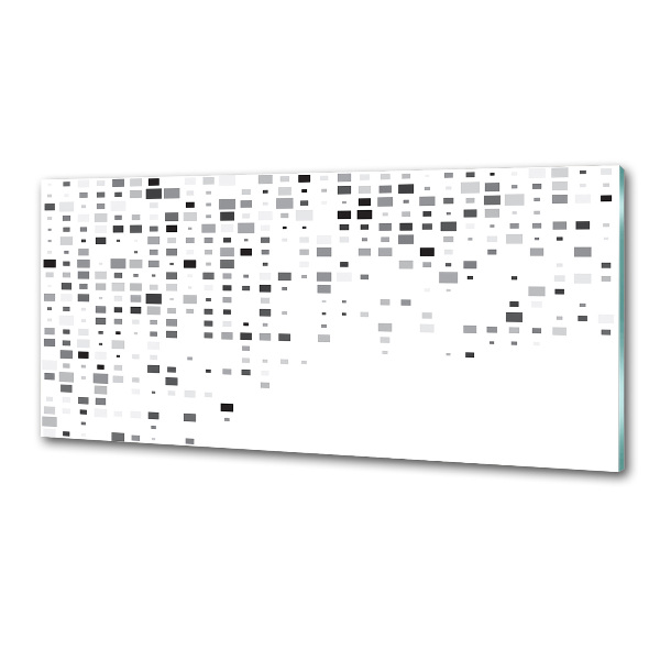 Glasrückwand für die küche Abstraktionsquadrate