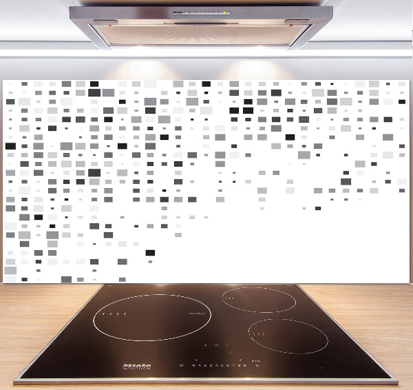 Glasrückwand für die küche Abstraktionsquadrate