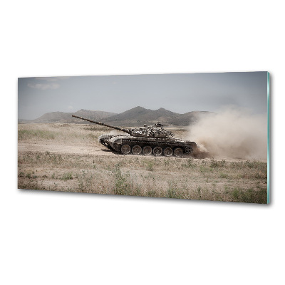 Platte für Küchenrückwand Panzer in der Wüste