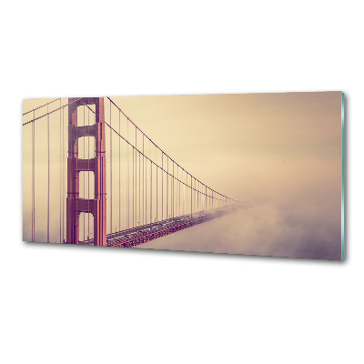 Glasrückwand für die küche San Francisco Brücke