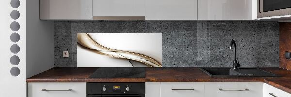 Platte für Küchenrückwand Braune Welle