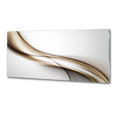 Platte für Küchenrückwand Braune Welle