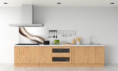 Platte für Küchenrückwand Braune Welle