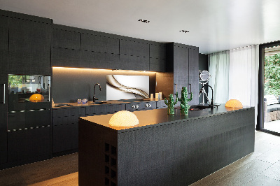 Platte für Küchenrückwand Braune Welle