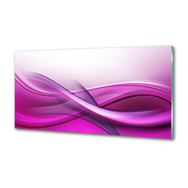 Glasrückwand für die küche Wellen im Hintergrund