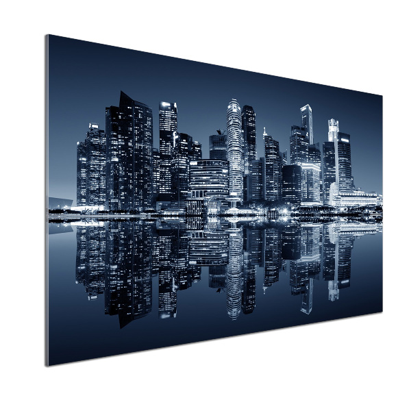 Küchen wandpaneel Singapur bei Nacht