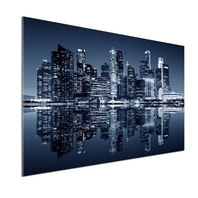 Küchen wandpaneel Singapur bei Nacht