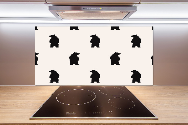 Platte für Küchenrückwand Bären