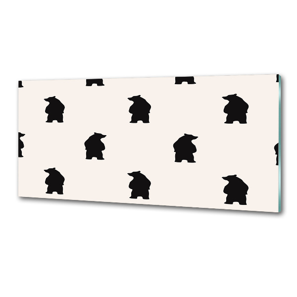 Platte für Küchenrückwand Bären