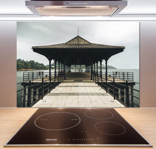 Platte für Küchenrückwand Hong Kong Pier