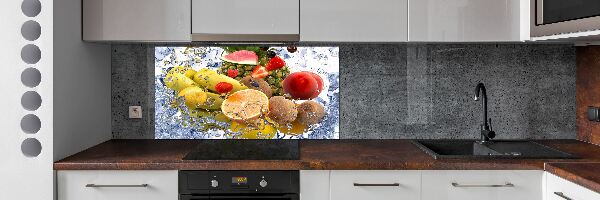 Küchen wandpaneel Obst und Wasser