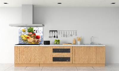 Küchen wandpaneel Obst und Wasser
