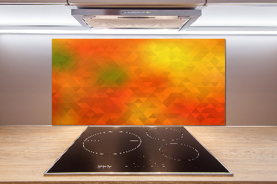 Glasrückwand für die küche Abstrakte Dreiecke