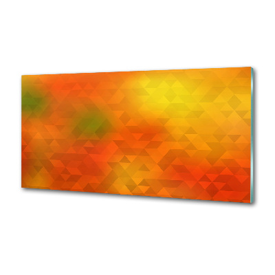 Glasrückwand für die küche Abstrakte Dreiecke