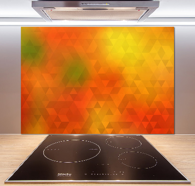 Glasrückwand für die küche Abstrakte Dreiecke