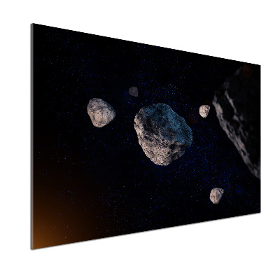 Glasrückwand für die küche Meteore