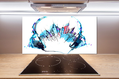 Platte für Küchenrückwand Geräusche der Stadt