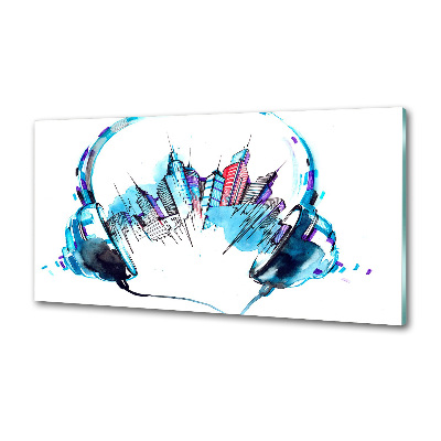 Platte für Küchenrückwand Geräusche der Stadt