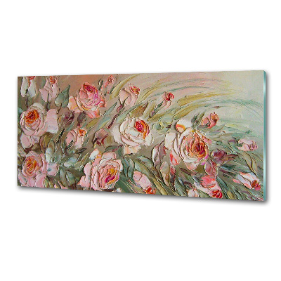 Platte für Küchenrückwand Rosen