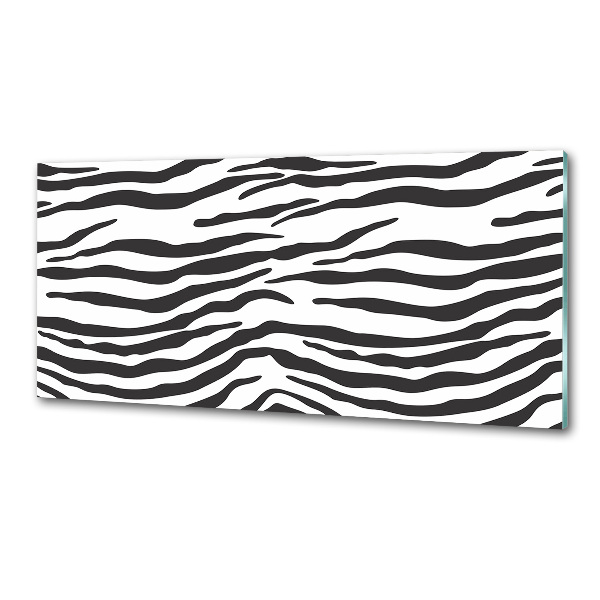 Glasrückwand für die küche Zebra-Hintergrund